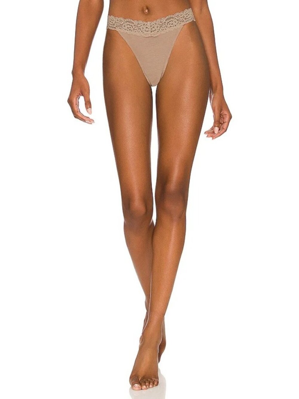 Privacy Please Abigail High Rise Thong in Roebuck